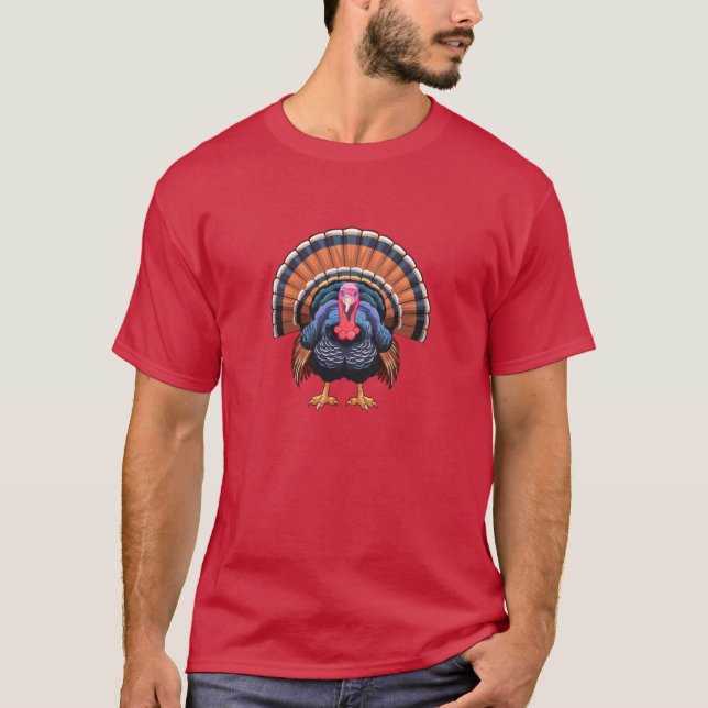 T-shirt Wild turkey Meleagris gallopavo (Devant)