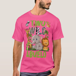 T-shirt Wild Two Abuelo Zoo Anniversaire Safari Jungle Ani