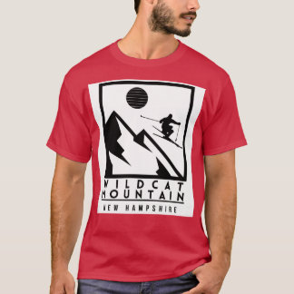 T-shirt Wildcat montagne nouveau hampshire usa ski