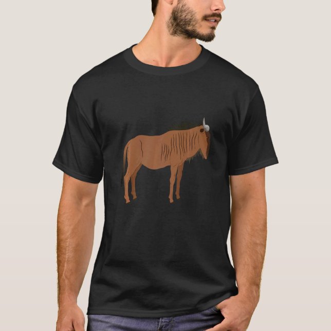 T-shirt Wildebeests Are My Spirit Animal  Fun Wildebeest (Devant)