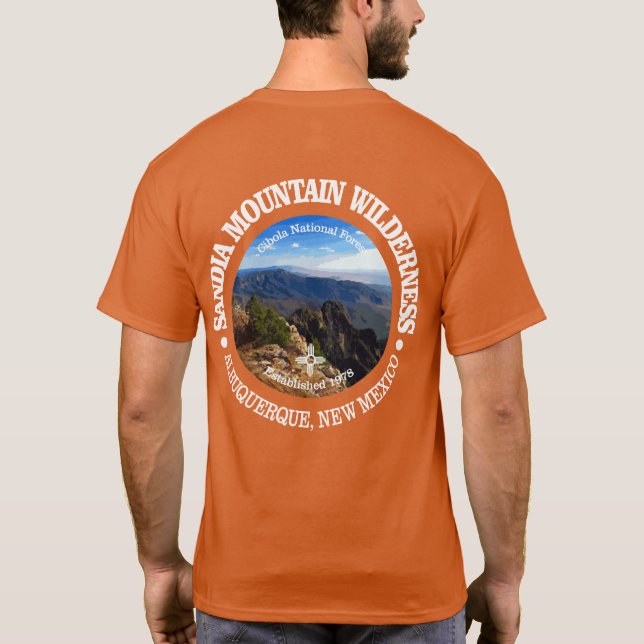 T-shirt Wilderness de Sandia Mountain (Dos)