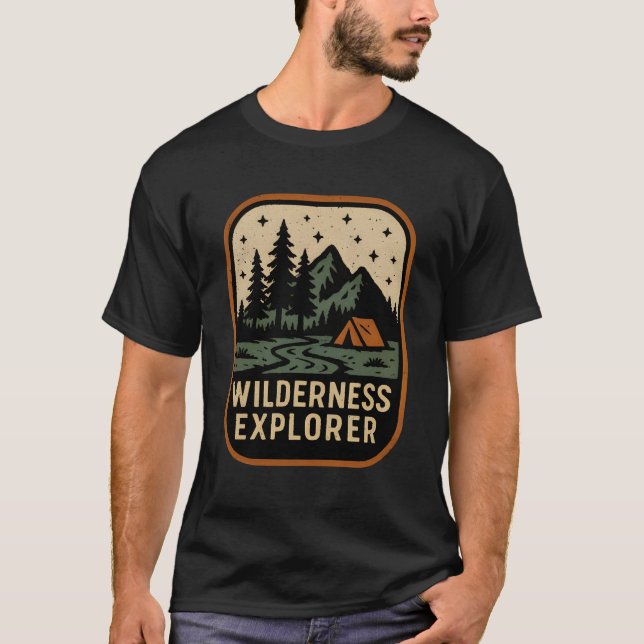 T-shirt Wilderness Explorer (Devant)