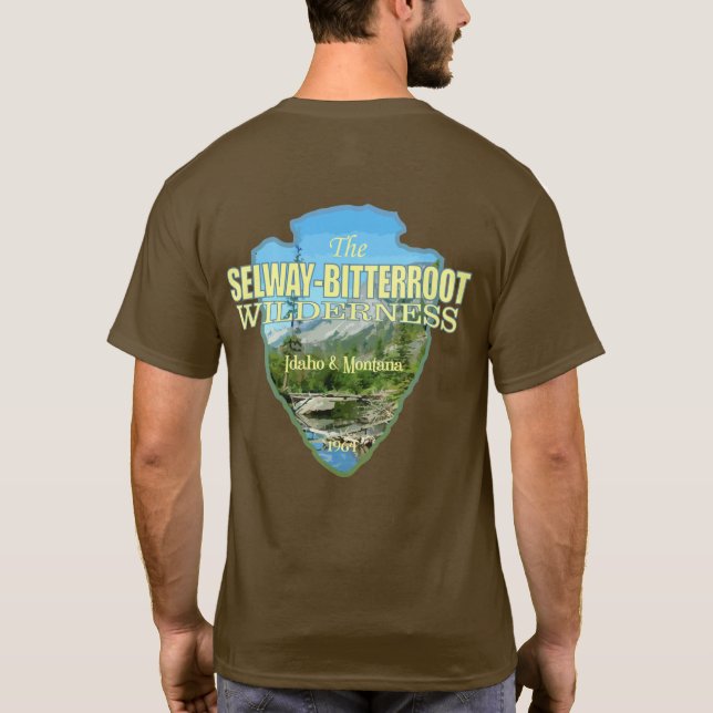 T-shirt Wilderness Selway-Bitterroot (flèche) (Dos)