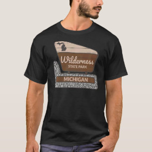 T-shirt Wilderness State Park Michigan MI Affiche de bienv