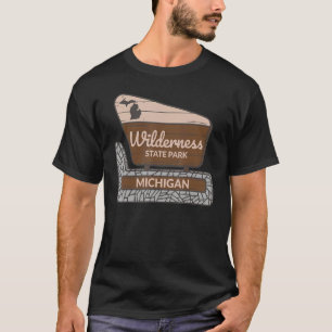 T-shirt Wilderness State Park Michigan MI Affiche de bienv