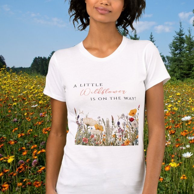 T-shirt Wildflower Bloom Little Wildflower Baby Shower (Créateur téléchargé)