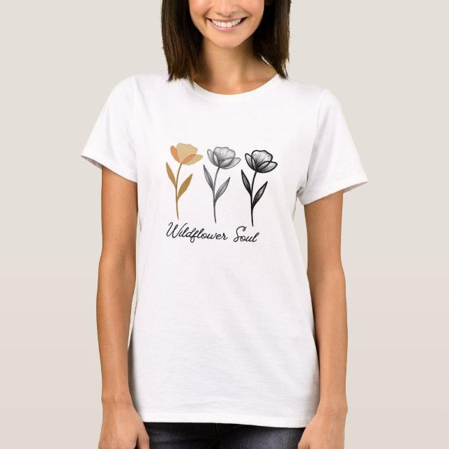 T-shirt Wildflower trendy Design (Devant)
