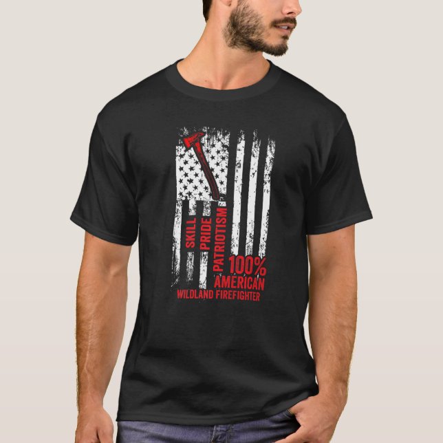 T-shirt Wildland Firefighter Appréciation Fir de lutte con (Devant)