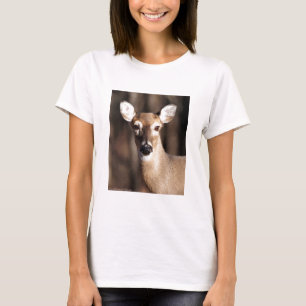 T-shirt Wildlife Whitetail Deer Doe Portrait