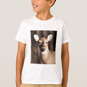 T-shirt Wildlife Whitetail Deer Doe Portrait