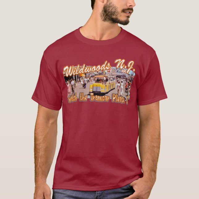 T-SHIRT WILDWOODS NJ DE EKLEKTIX BEACH PORTER (Devant)