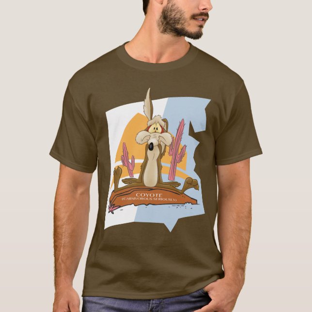 T-shirt WILE E. COYOTE™ (Carnivore Sérieusement) (Devant)