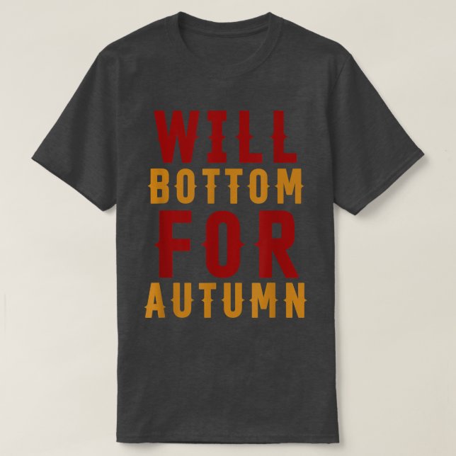T-shirt Will Bottom For Autumn Apparel Fall Season Hallowe (Design devant)
