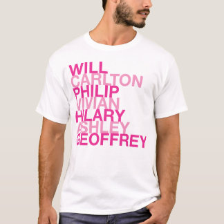 T-shirt Will Carlton Philip Vivian Hilary Ashley Geoffrey