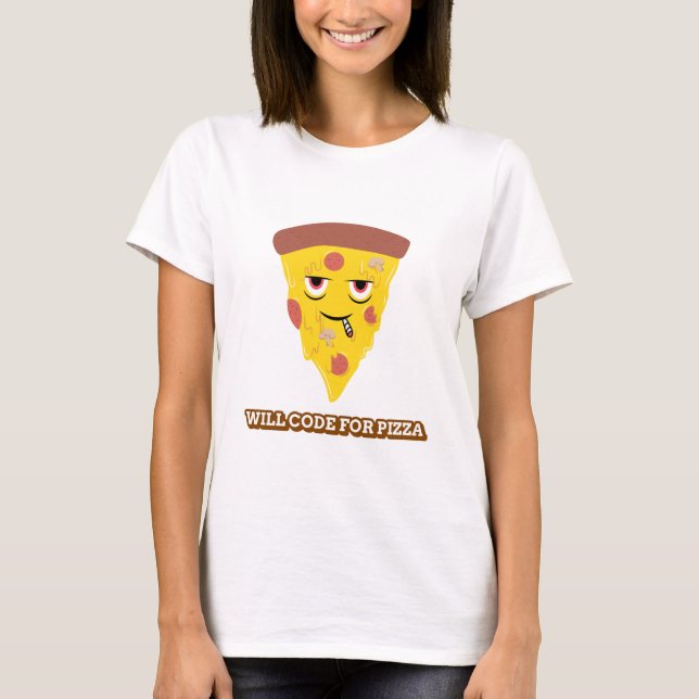 T-shirt Will Code pour Pizza Stem Game (Devant)