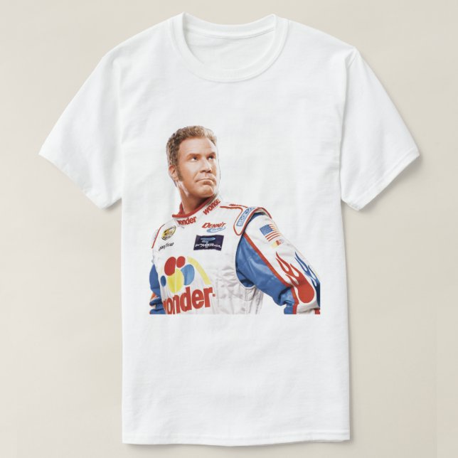 T-shirt Will Ferrell Talladega Nights Ricky Bobby (Design devant)