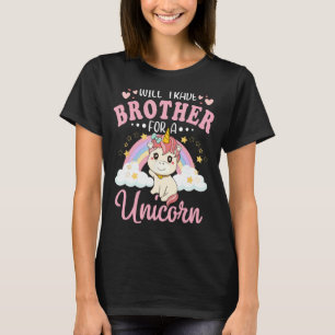 T-shirt Will Trade Brother Pour Unicorn Funny Sister Loves