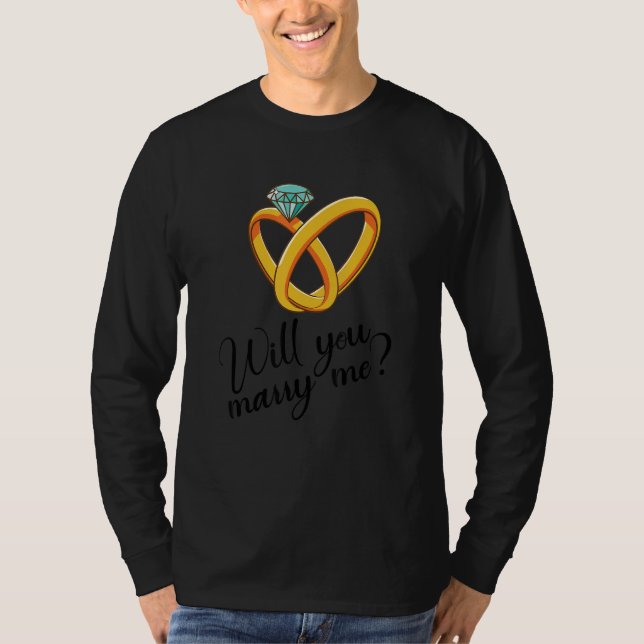 T-shirt Will You Marry Me (Devant)