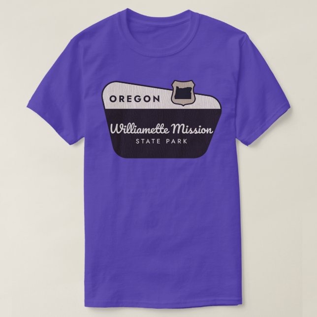 T-shirt Willamette Mission State Park Oregon Affiche de bi (Design devant)