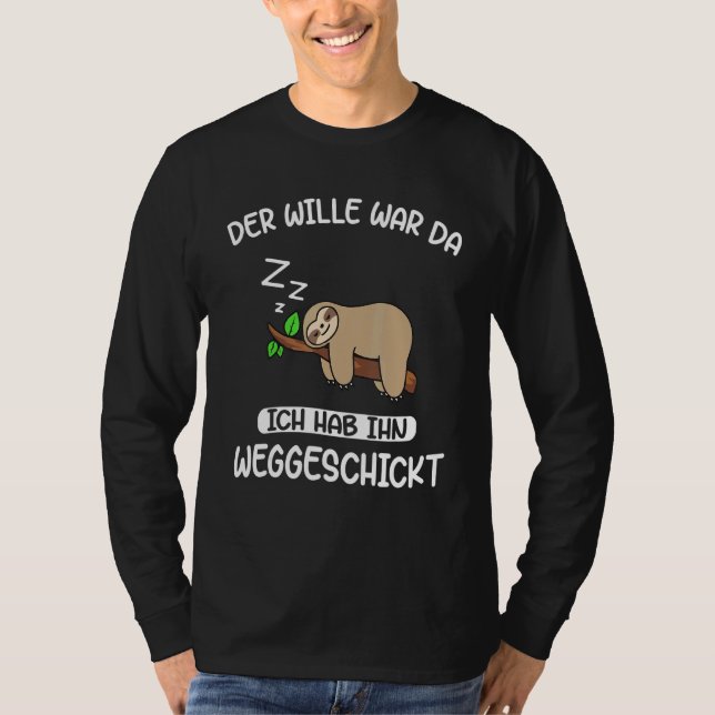 T-shirt Wille War Da Sloth Chiller (Devant)