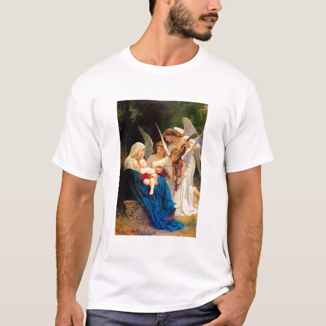 T-shirt William Adolphe Bouguereau Chant des Anges (Devant)
