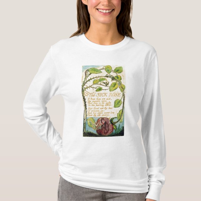 T-shirt William Blake | le rose malade, des chansons (Devant)