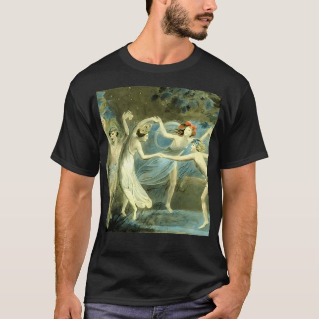 T-shirt William Blake Oberon Titania Et Puck Avec (Devant)