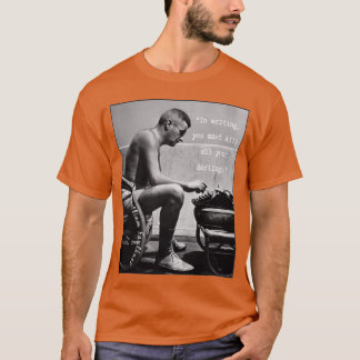 T-shirt William Faulkner portrait et citation En écrivant