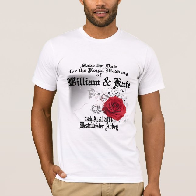T-shirt William & Kate Royal Mariage Objets de collection  (Devant)