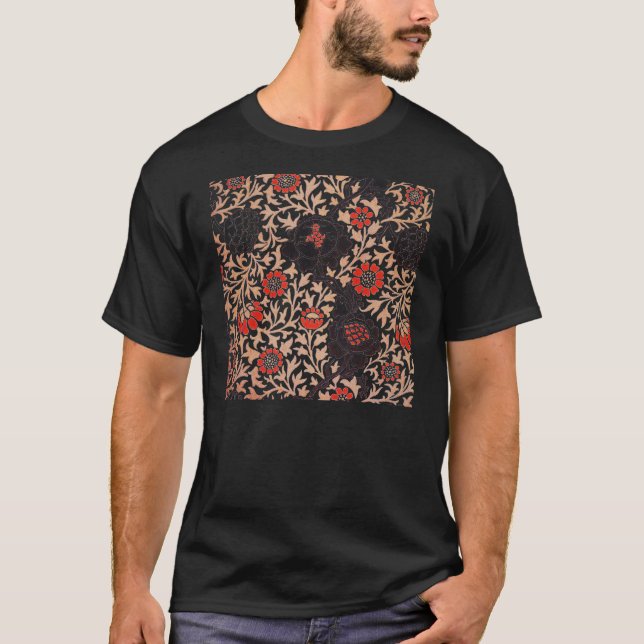 T-shirt William Morris Grafton Botanic Art Design (Devant)