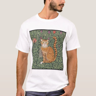 T-shirt William Morris Inspiré Chat 1