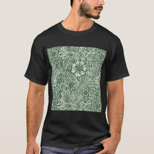 T-shirt william morris marigold vert floral fleur