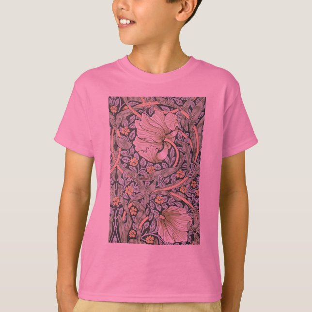 T-shirt William Morris Pimpernel Fond d'écran floral (Devant)