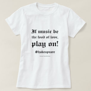 T-shirt William Shakespeare Love Citation L3
