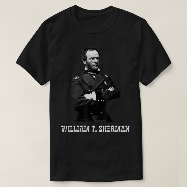 T-shirt William Tecumseh Sherman Historien américain de la (Design devant)