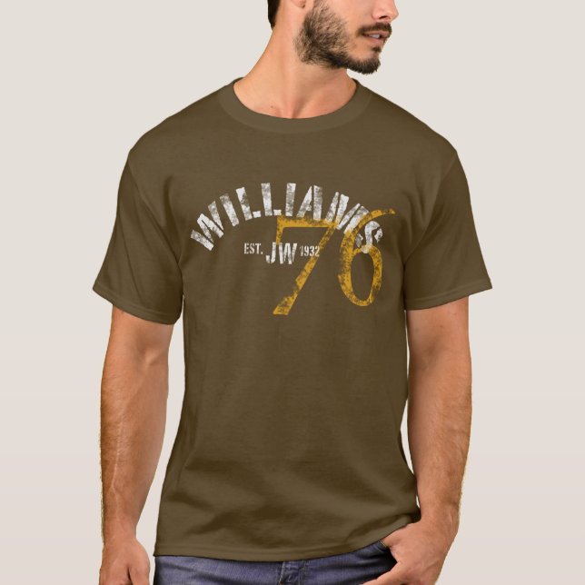 T-shirt Williams 76 - Foncé (Devant)