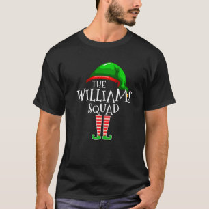 T-shirt Williams Family Name Squad Matching Group Elf Chri
