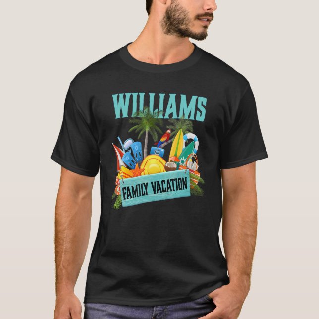 T-shirt Williams Family Vacances produit T Shirt (Devant)