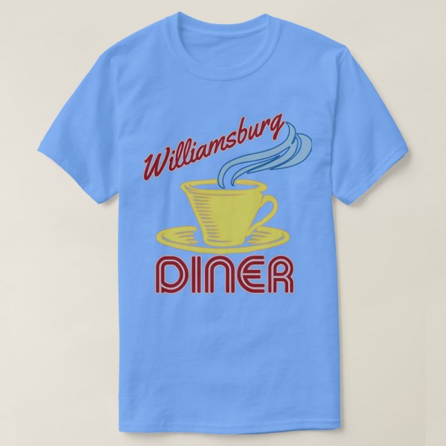 T-shirt Williamsburg Diner de 2 Broke Girls (Design devant)