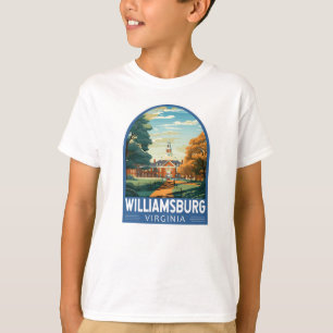 T-shirt Williamsburg Virginia Travel Art Vintage