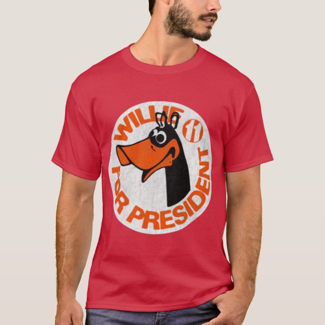 T-shirt Willie the Duck pour le président (Devant)