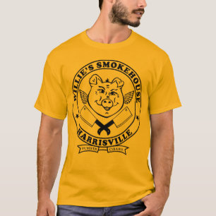 T-SHIRT WILLIS CLEVER LOGO HARRISVILLE BLACK