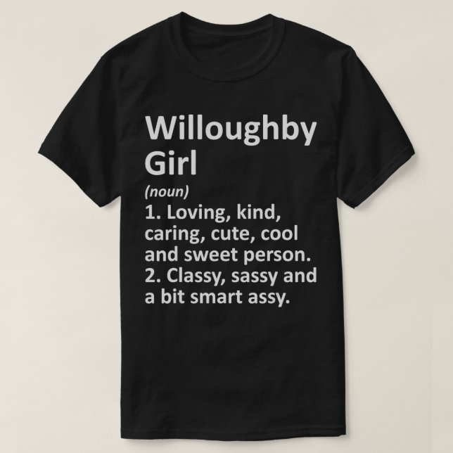 T-shirt WILLOUGHBY L OH OHIO Funny City Accueil Racines Ca (Design devant)