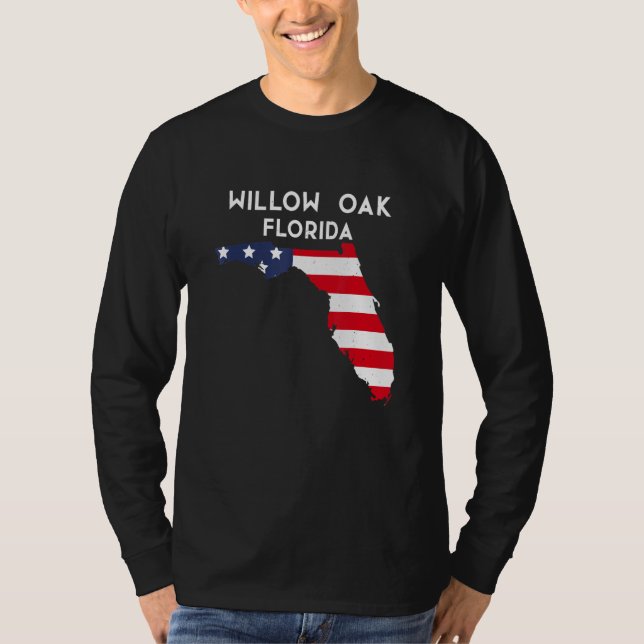 T-shirt Willow Oak Floride États-Unis Amérique Floride Voy (Devant)