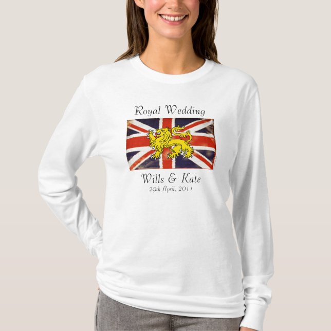 T-shirt Wills & Kate Mariage royal (Devant)