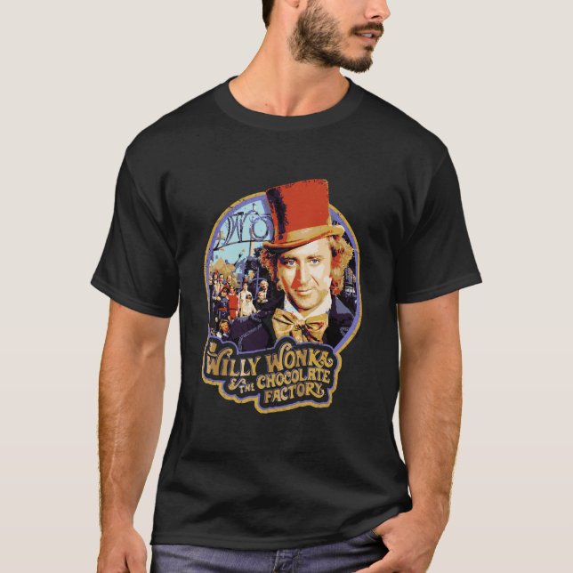 T-shirt Willy Wonka Concours T chemise à manches longues (Devant)