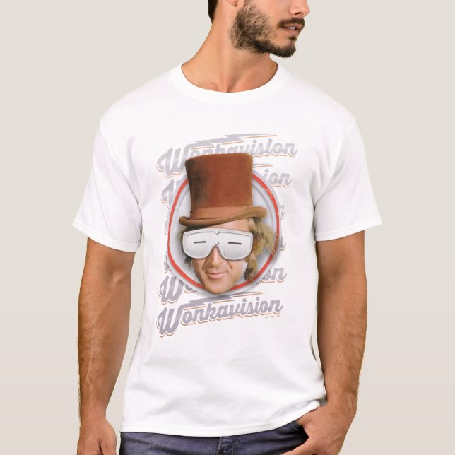 T-shirt Willy Wonka dans les lunettes de Wonkavision (Devant)