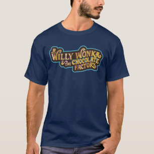 T-shirt Willy Wonka et le logo de l'usine de chocolat