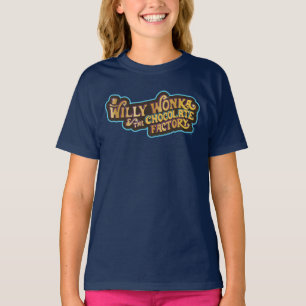 T-shirt Willy Wonka et le logo de l'usine de chocolat