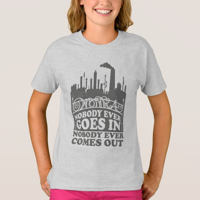 T-shirt Willy Wonka Factory - Personne N'Entre Jamais (Devant)